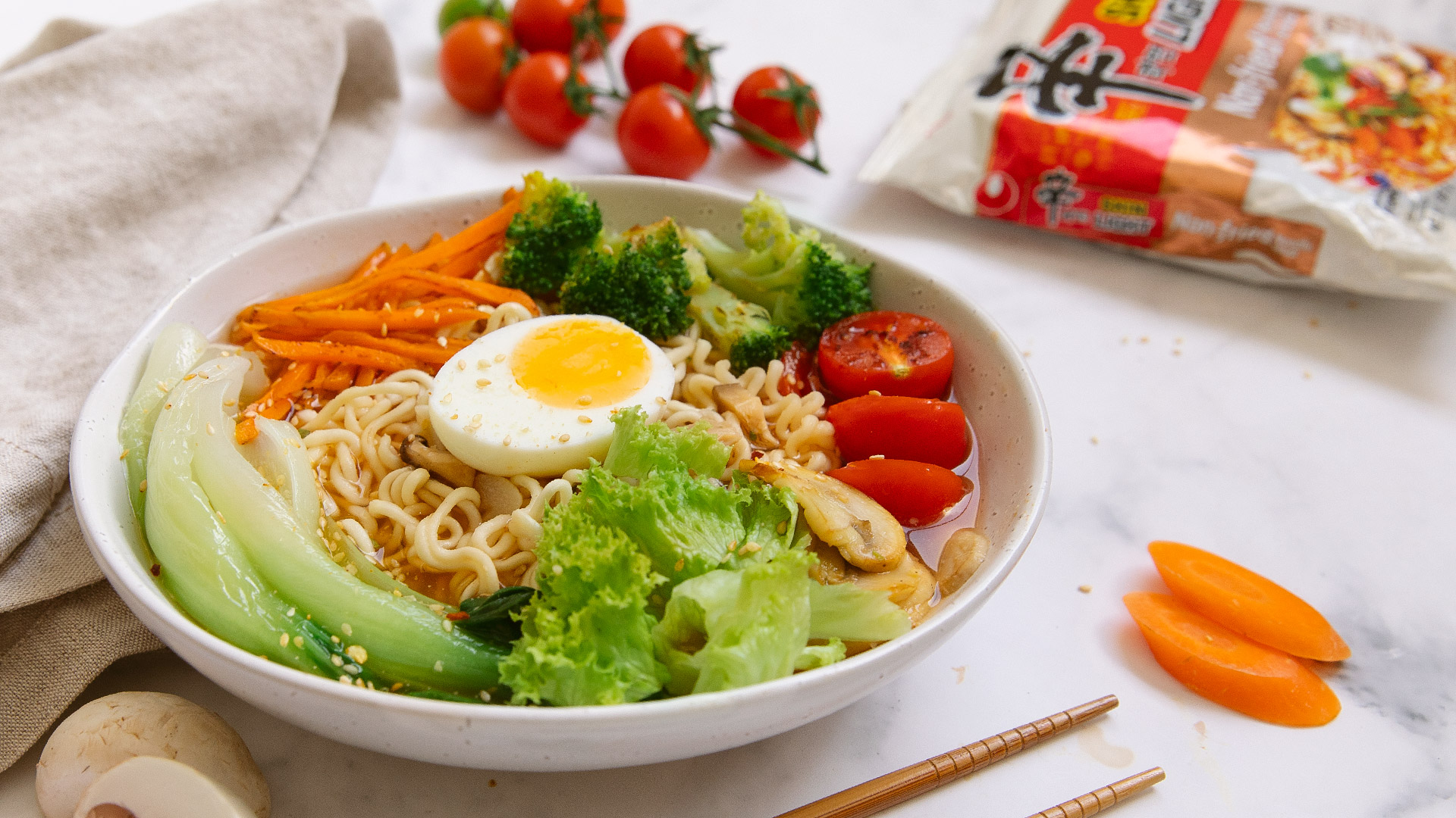 Veggie ramyun - The wheel of Shin - Nongshim